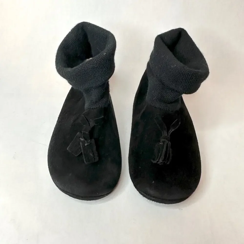 GUCCI Baby Black Suede Leather Sole Shoes | Size US 3.5 | UK 3 | EUR 19 | w/Box